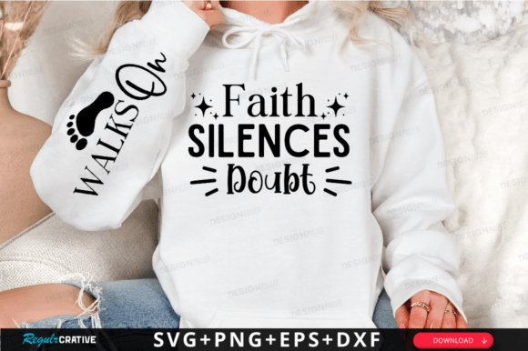 Faith Silences Svg, Christian Sleeve Svg T-Shirt Designs