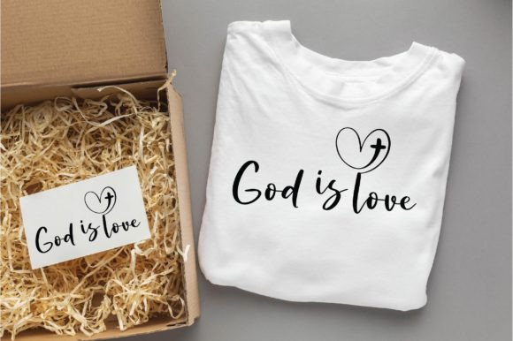 God is Love Christian Svg Png Designs
