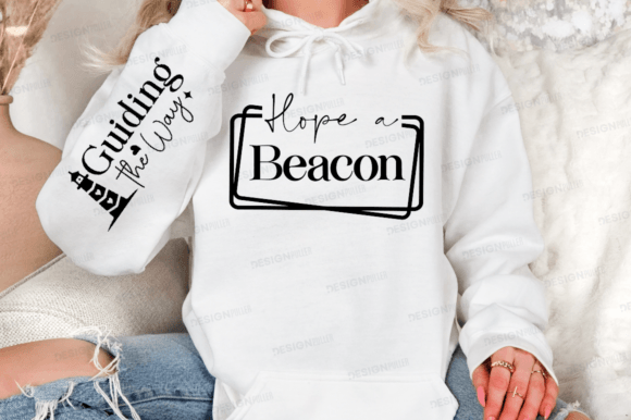 Hope a Beacon Sleeve Svg, Christian Svg T-Shirt Designs