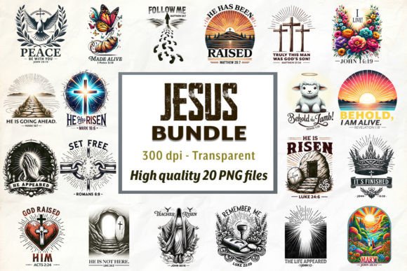 Jesus Sublimation Bundle-240321 T-Shirt Designs