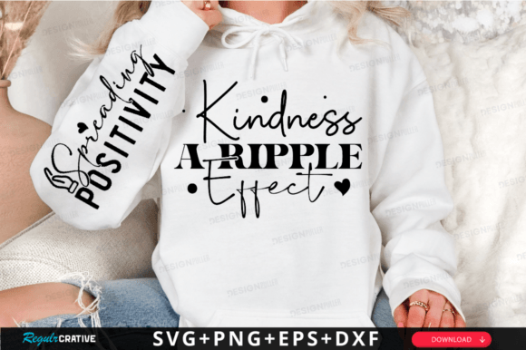 Kindness a Ripple Svg, Christian Sleeve T-Shirt Designs